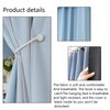 AUCOOMA Blue,1 Piece Bed Curtains Single Sleeper Strong Blackout Heavy