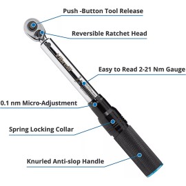 Vibrelli Multi Herramienta Bicicleta Torque Wrench