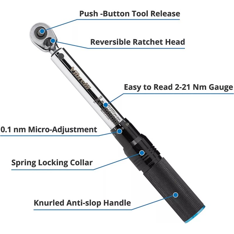 Vibrelli Multi Herramienta Bicicleta Torque Wrench
