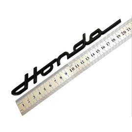 Bookwarm 1 Piece Compatible Honda Classic Emblem Plating Cursive 8.5 x 0.9 inches (215 x 23 mm) (Black)