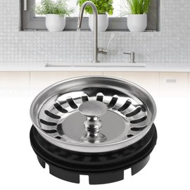 Food Waste Disposer Strainer, Garbage Disposer Filter ABS Copper Easy to Install Polished for Home