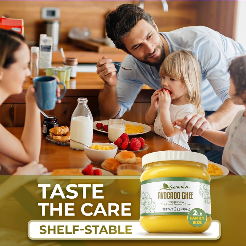 Kevala Avocado Ghee - Made with Grass Fed Cows’ Milk,