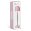 Two's Company Scalloped Edge Shade LED Cordless Table Lamp, 14-Inch,