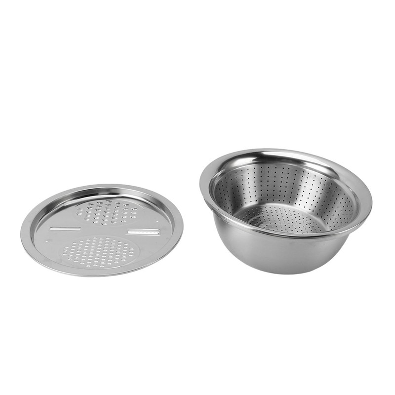 3 In 1 Colander Strainer Set Stainless Steel Rice Washing