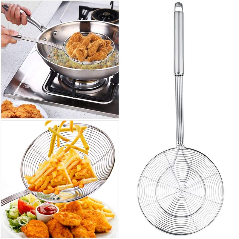 Spider Strainer Skimmer, Swify Stainless Steel Asian Strainer Ladle Frying