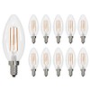 Bulbrite Item 776856, LED Filament Candelabra Light Bulb, 4.5 Watt,