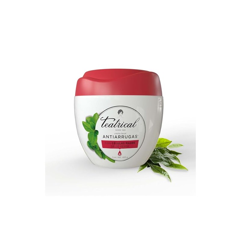Teatrical Crema Facial Antiarrugas Células Madre Verde Tarro 400g