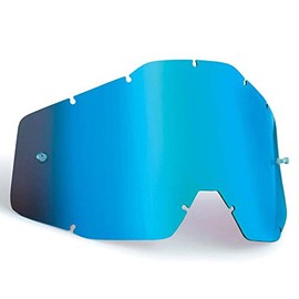 FMF POWERBOMB/POWERCORE Replacement Lens Anti-Fog Blue Mirror/Blue