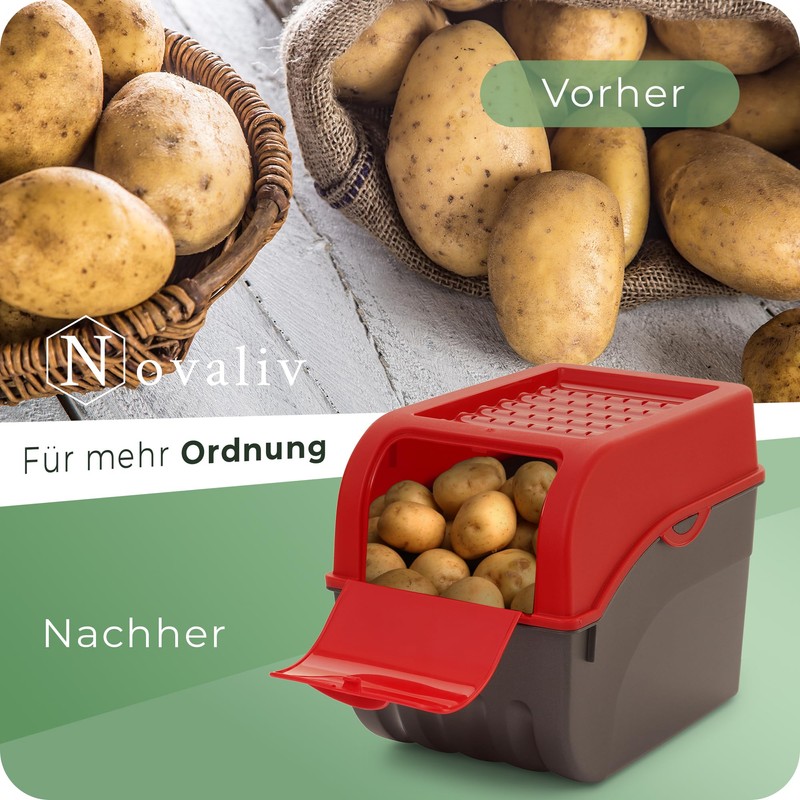 Novaliv Vegetable Box Potato Storage Container 3.5 L to 9