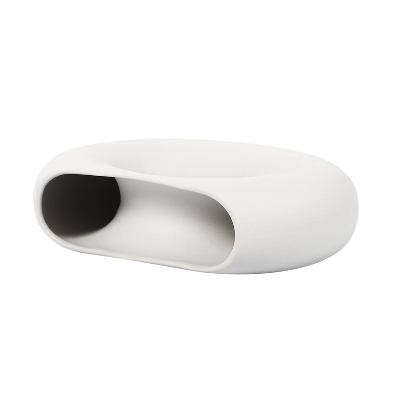 HARGIO Flower Base Donut Shape Half Moon Single Vase Ring