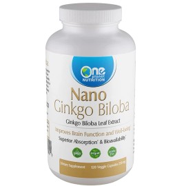 One Planet Nutrition Nano Ginkgo Biloba Capsules - 250 mg (120 Count)