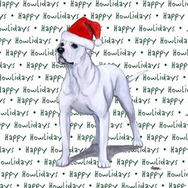 American Bulldog Coasters Christmas Themed