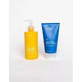 NUSKIN MYND360 ENERGIZING HAND AND BODY WASH 250ml/RELAXING BODY CREAM 125ml SET