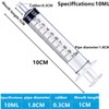 HaBeuniver 10ml Luer Slip Syringe with Measurement - 30 Pack