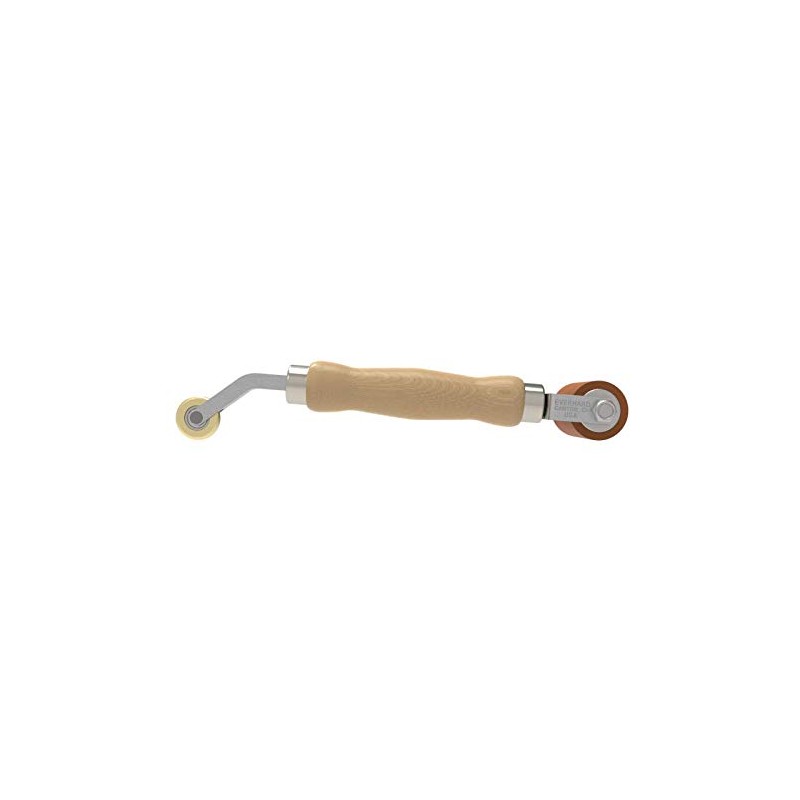 Everhard Double-end Silicone Seam/Brass Detail Roller Made in USA MR13140