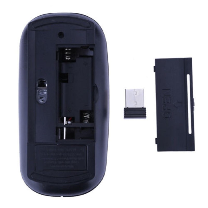 Wireless Mouse for Laptop, 2.4GHz Slim Mouse with USB Receiver,