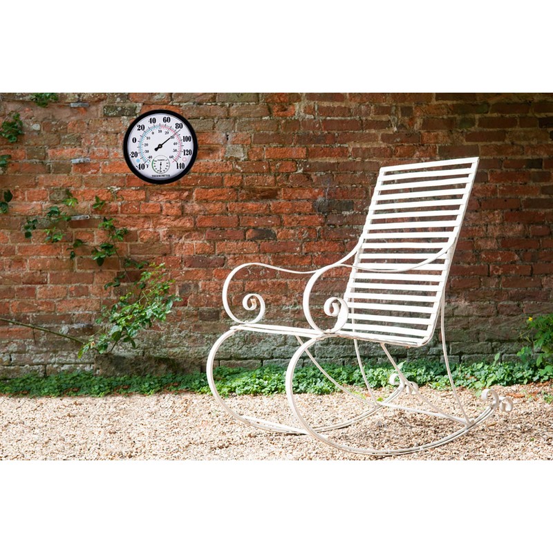 Indoor Outdoor Thermometer Large Wall Thermometer-Hygrometer Does not Require Battery
