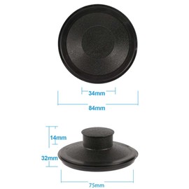 2 Pack 3-3/8 Inch Garbage Disposal Stopper, Sink Stopper for Insinkerator Garbage Disposal, Garbage Disposal Plug for Insinkerator, Whirlaway, Baga, Kohler, Moen, Waste King, Kitchenaid