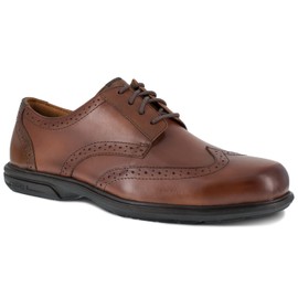 Florsheim Work Loedin Men's Steel Toe Dress Wingtip Lace-up Brown - 10 Medium