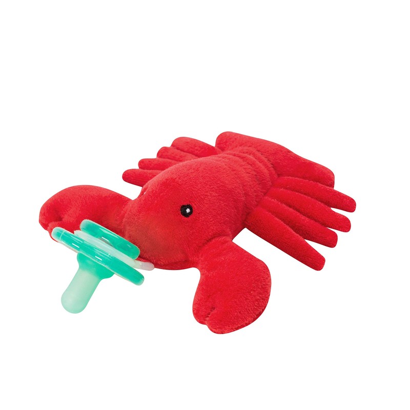 Nookums Paci-Plushies Buddies - Lobster Pacifier Holder - Adapts to