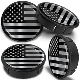 4 x 60mm ABS Car Alloy Wheel Centre Universal Rims Hub Center Caps Auto Tuning Logo Emblem Silver Black USA Flag CX 63