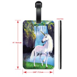 Unicorn - Luggage ID Tags - Suitcase Identification Cards - Set of 2