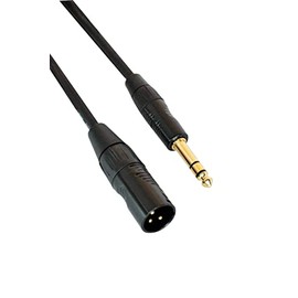 Digiflex HXMS-10 10 Foot Pro Adapter Cable -XLR to TRS Connectors