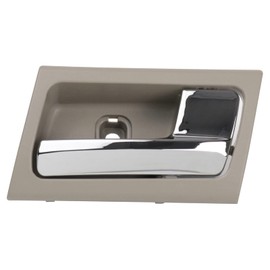 TRQ Passenger Side Interior Door Handle Dark Gray Housing With Chrome Lever Compatible with 2003-2011 Ford Crown Victoria Mercury Grand Marquis 2003-2004 Marauder