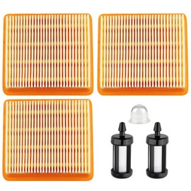 Ferilter FS91R Air Filter Fuel Filter Tune up Kit for Stihl Weed Eater FS 91R FS91 FS131R FS89 FS89R FS111 R Trimmer BT131 HT102 KM91R Pole Saw Kombi Engine Air Filter Parts for Stihl 4180 141 0300