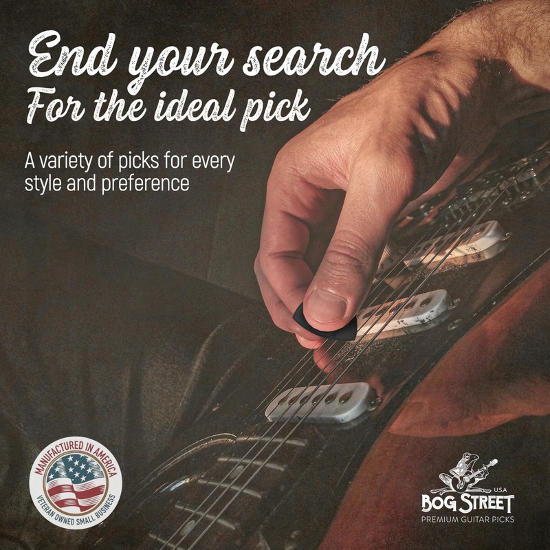 Bog Street Assorted Guitar Picks Variety Pack - 17 Guitar