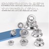 DEVENTORZ Hex Flange Nuts 20pcs Hex Lock Nuts Flanged Lock