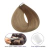 Fshine Extensiones Cabello Natural 10 Desvanecimiento Mar 18in 50gr