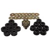 Energy Suspension 3.4126G Body Mount Bushings FOR 73-82 Chevy Corvette (BLACK)