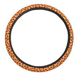Neukim Funny Pepperoni Pizza Food Steering Wheel Covers Anti-Slip Elasticity Car Accessories Steering Wheel Protector Universal 15 Inch for Cars SUV Vehicle Truck