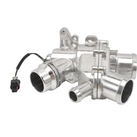 FanPaYY LR117568 Aluminum Thermostat Housing with Sensor Compatible with Land Rover LR4 2014-2016 Discovery 2017-2020 Thermostat 3.0L for Jaguar XF2013-2019 F-Type 2014-2020 Replece AJ813986 LR069809