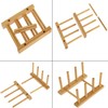 Lawei Set of 6 Bamboo Dish Rack - 3/6/8 Slots