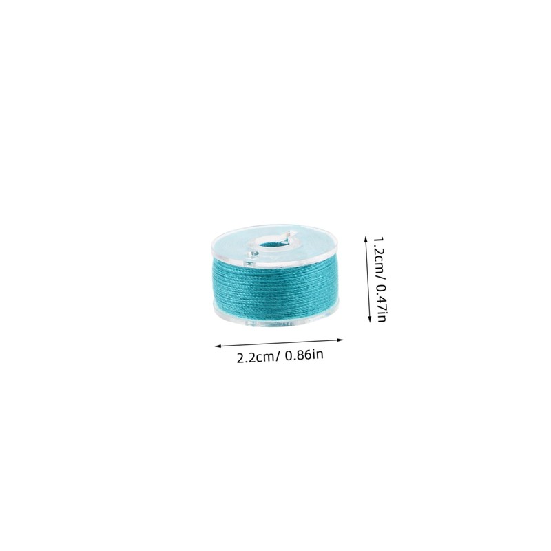 LIFKOME 25pcs Prewound Bobbin Sewing Thread Kit Case Bottom Thread
