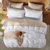 Nestl Queen Duvet Cover Set with Comforter Insert - White
