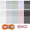 NEARPOW Organizador de Cables Ajustable, Bridas de Silicona Reutilizables y