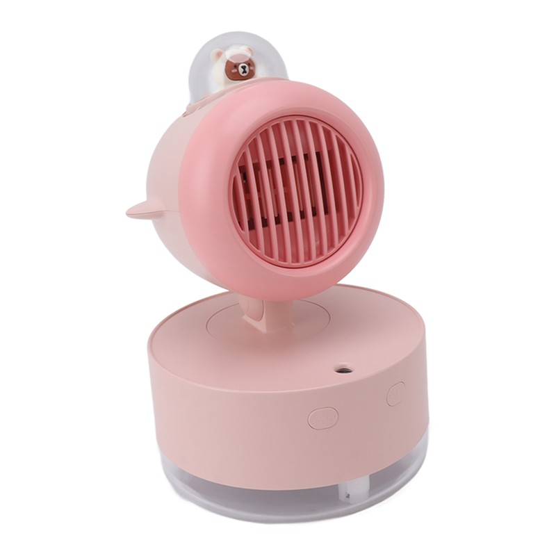 Mini Bear Cooling Fan USB Charging Misting Desktop Fan Table