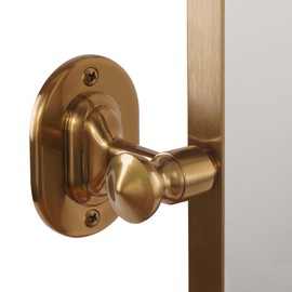 bolrok Gold Pivot Bathroom Mirror 24 x 36 Inch Tilting Rectange Vanity Mirrors with Stainless Steel Frame, Adjustablle Tilt Square Brushed Gold Wall Mirror,Vertical, Easy to Install