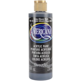 DecoArt Americana Acrylic Multi-Purpose Paint, Lamp Ebony Black