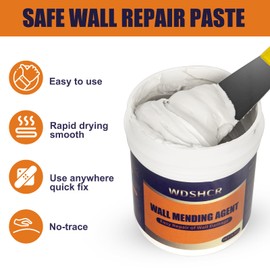 Drywall Repair Kit Drywall Hole Repair Patch Kits Wall Spackle Repair Paste with 8.5OZ White Wall Repair Putty with Scraper, Wall Surface Hole Fill Quick and Easy Solution (2Pack)