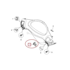 Piaggio (Original OE) 580621 OEM Ignition Key Switch Vespa S 946 ET2 ET4 LX150 Primavera Sprint