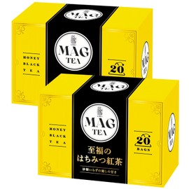 MAG Tea Blissful Honey Tea 20 Bags Individually Packaged (2 Boxes of 20 Bags)