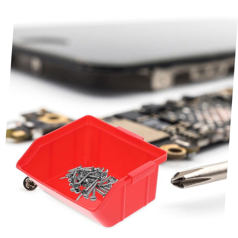 DOITOOL 4pcs Stackable Parts Organizer Bins for Garage and Workshop