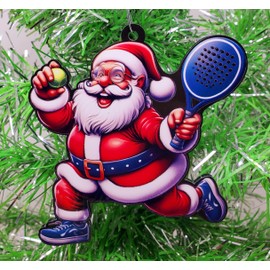 Pickleball St. Nick Santa Claus Ornament