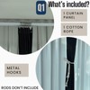 Zpnevx Accordion Door 100×84 inch, Waterproof Closet Curtain for Open