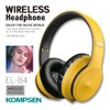 KOMPSEN Adult Noise Cancelling Headphones Wireless Bluetooth Headphones Foldable Over