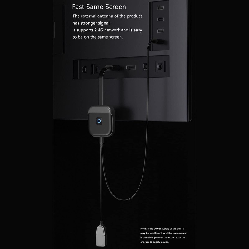 Bewinner Wireless Display Adapter with Antenna, Wireless HDMI Transmitter and